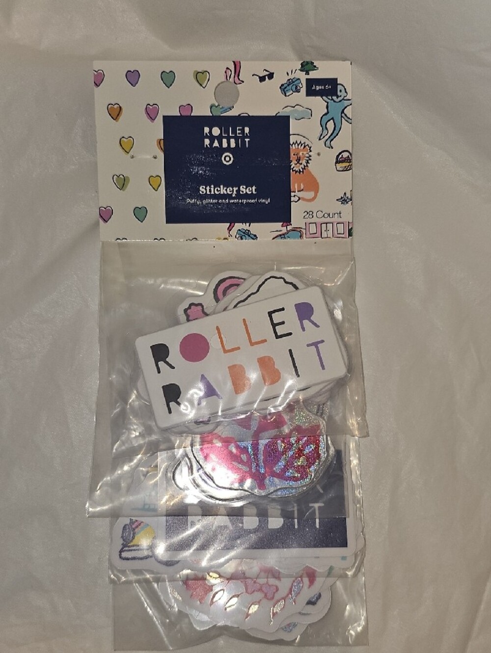 Roller Rabbit X Target Sticker Set 28ct New - Picture 12 of 12